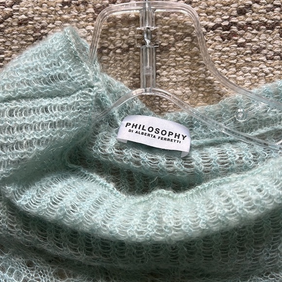 Philosophy by Alberta Ferretti ice blue knit dress - Picture 5 of 14